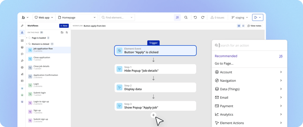 No-Code App Builder: Full Platform Features | Bubble